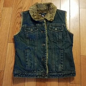 NWOT gap jeans vest, medium